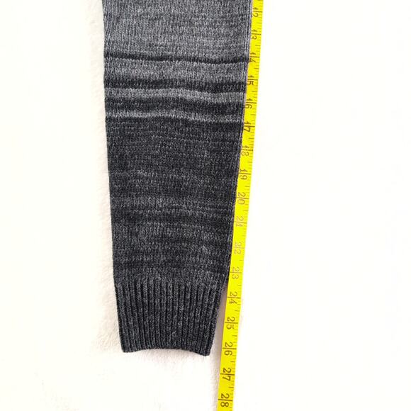 Trisline Shawl Collar Made In Italy WoolBlend Sweater Men's Medium Pullover Grey - Picture 6 of 8